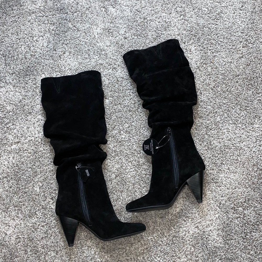 NWOT knee high black Geri Slouch boots size 8.5